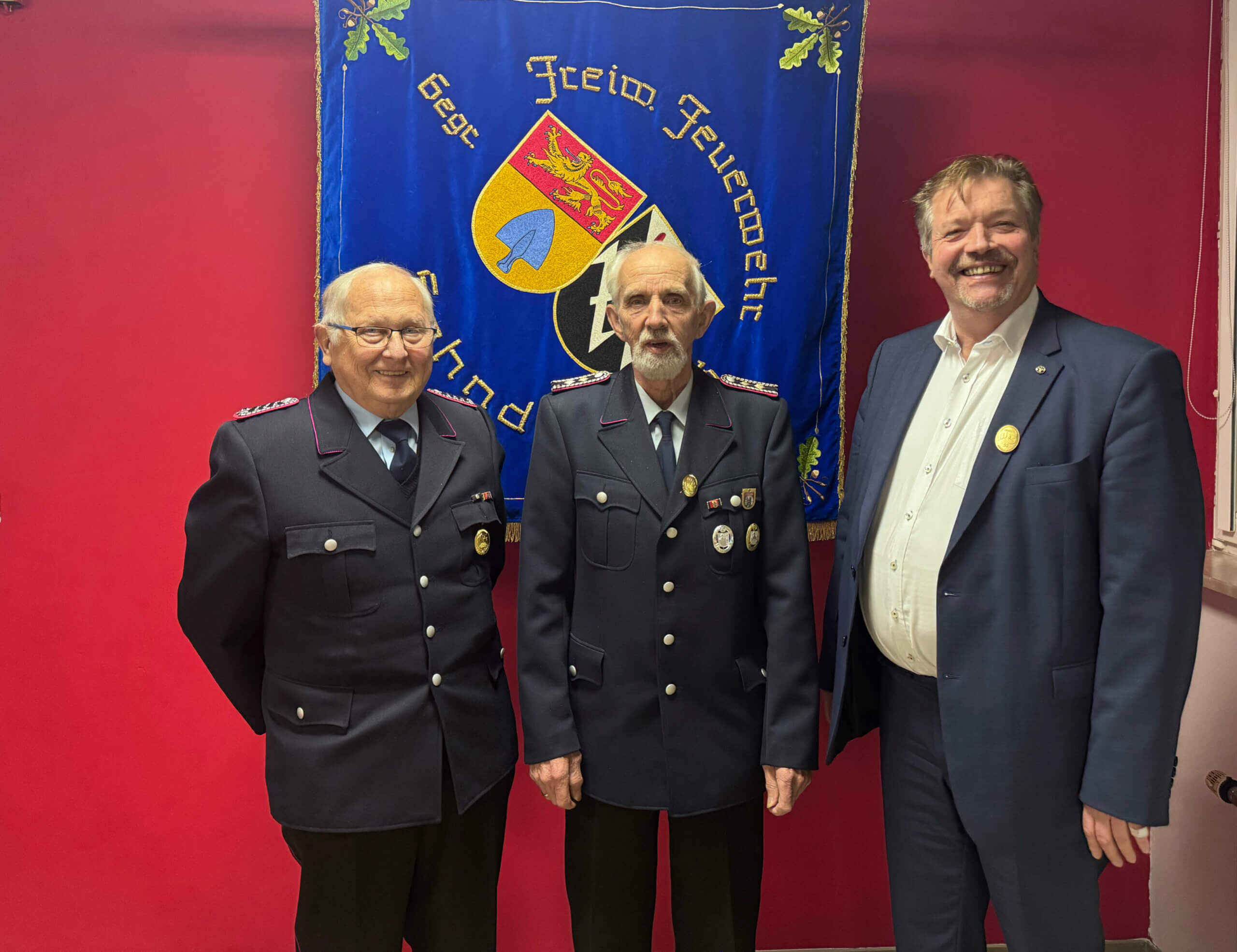 Foto Geehrte: v.l.n.r. Hans-Günter Kurbjoweit, Günther Osten, Stephan Langer