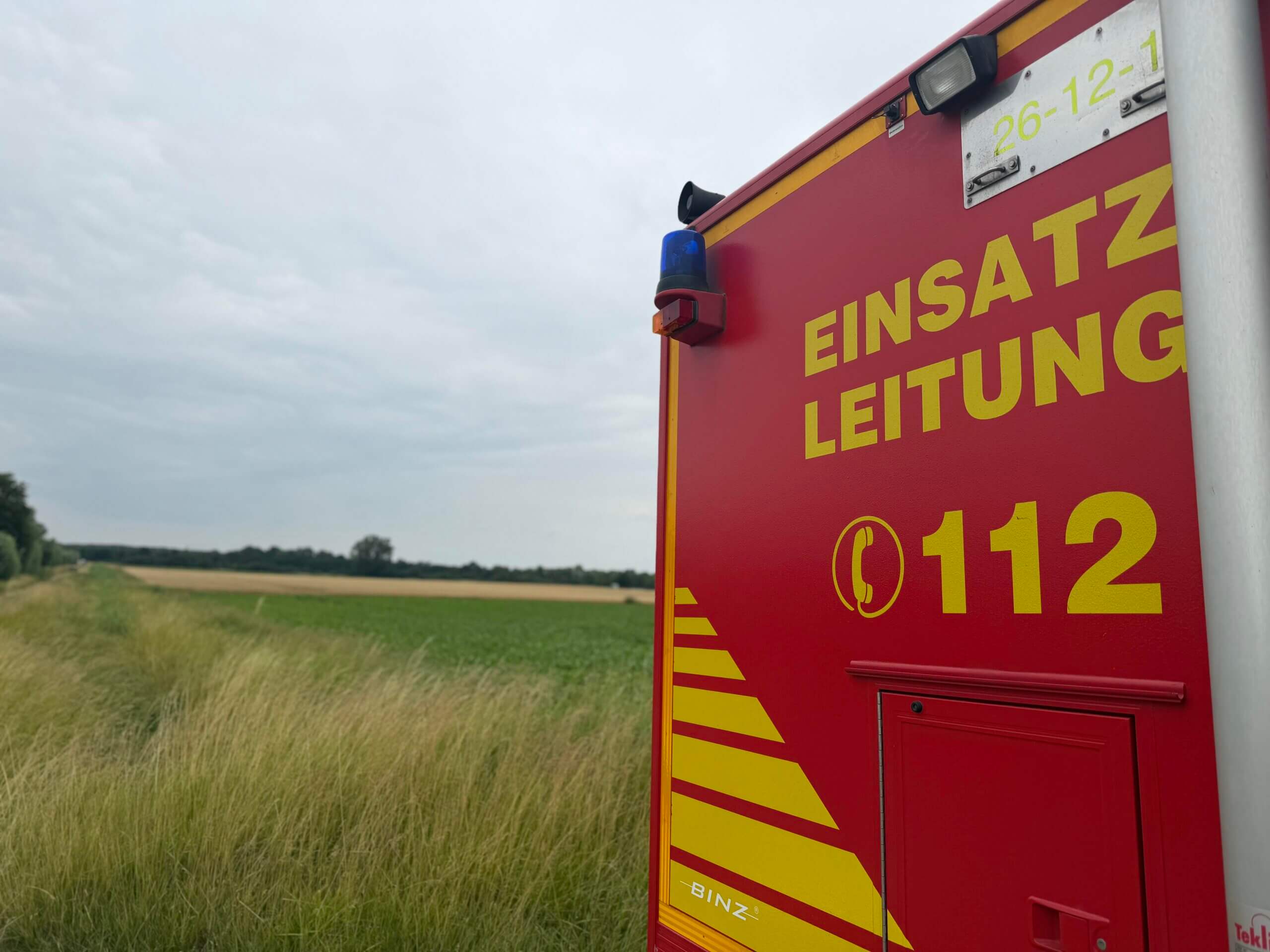 Feuerwehr unterstützt bei Sprengung einer Granate
